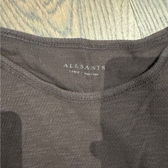 Allsaints Seymour Long-Sleeve crew shirt vintage brown - Picture 3 of 4